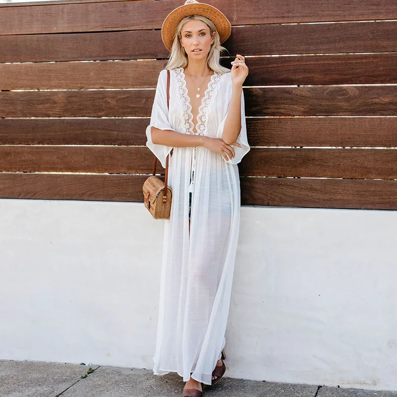Women Beach Dress Swimwear Sex - Cover Up Kaftan reseña y precio
