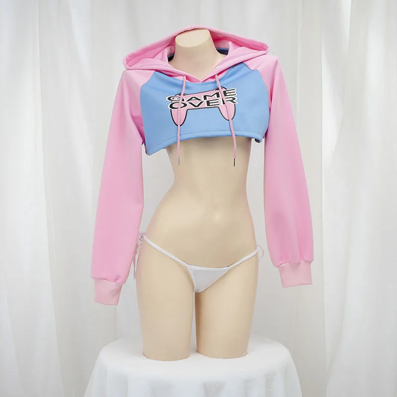 Cute Long Sleeve Crop Top Hood - Crop Top Crochet reseña y precio