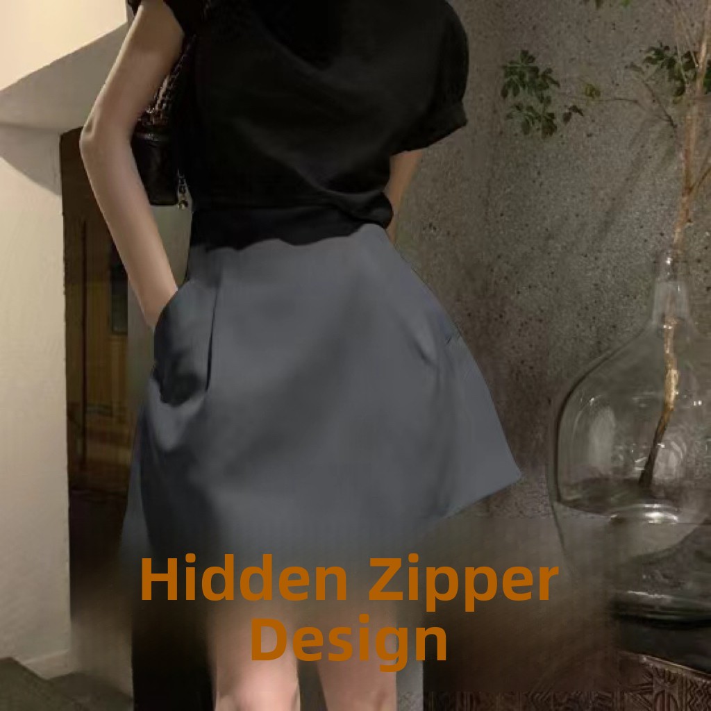 High Waist A-Line Skirt Hepbur - Midi Skirt Floral reseña y precio