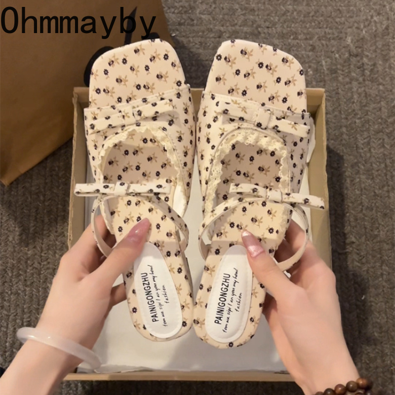 2026 Summer Floral Wedges Heel - Romper Floral Print reseña y precio