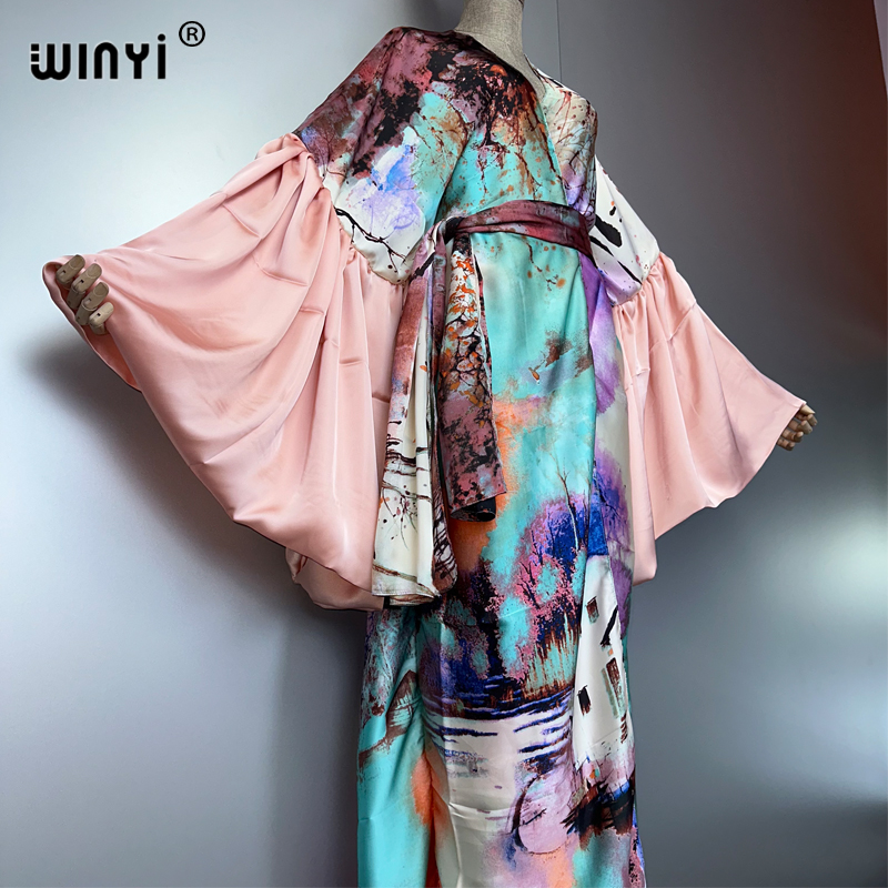 WINYI Summer Kimono party dres - Cover Up Kaftan reseña y precio