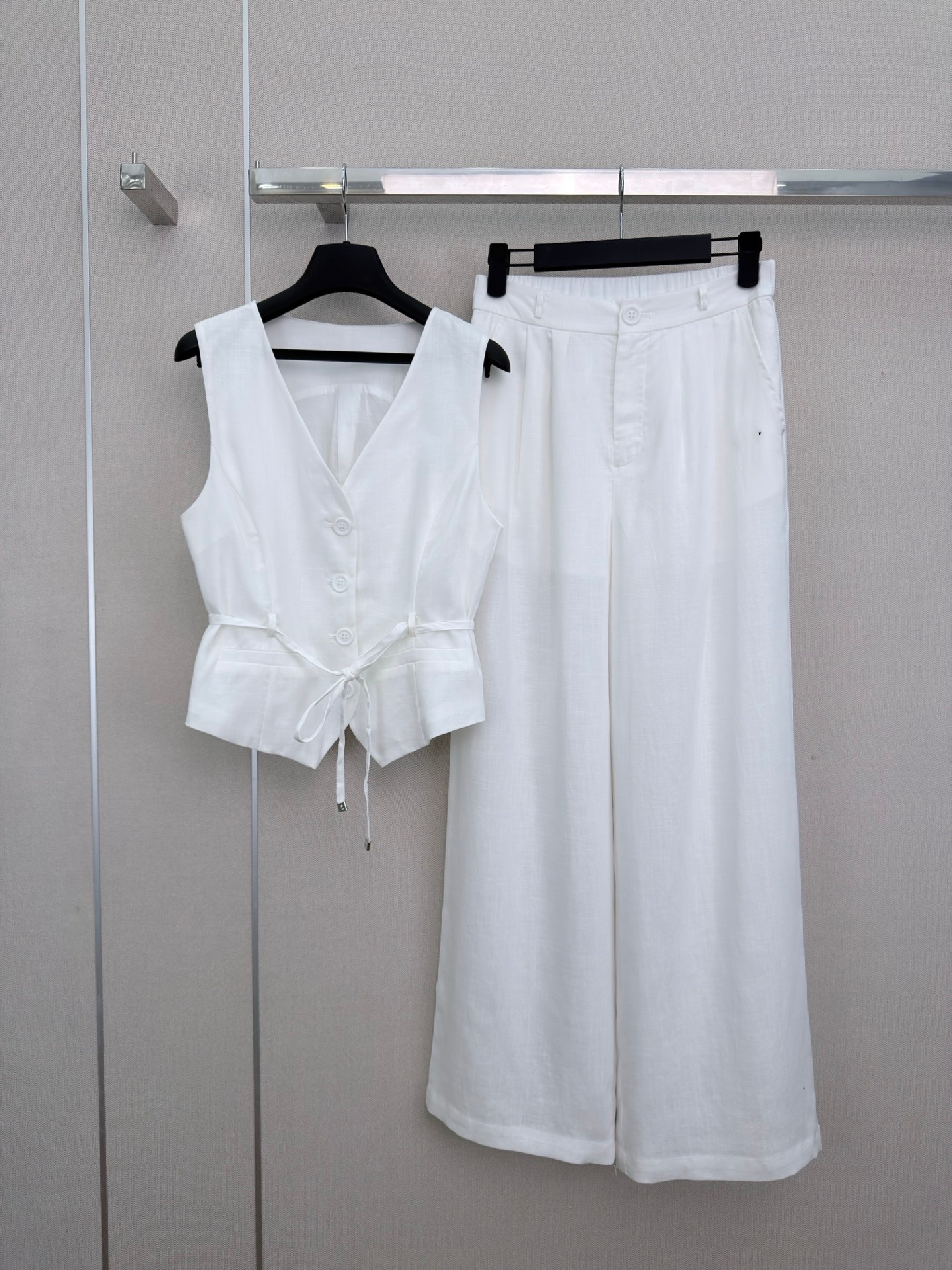26 Xia Xin Silk-Linen Fabric S - Linen Pant Wide reseña y precio