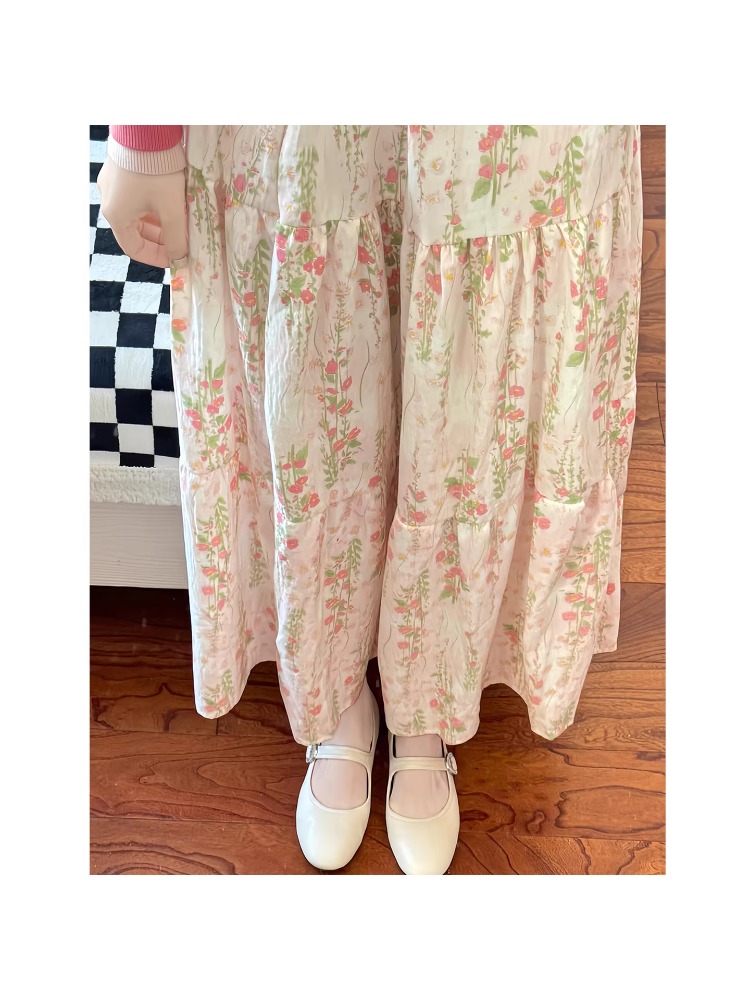 plus Size Women's Floral Print - Midi Skirt Floral reseña y precio
