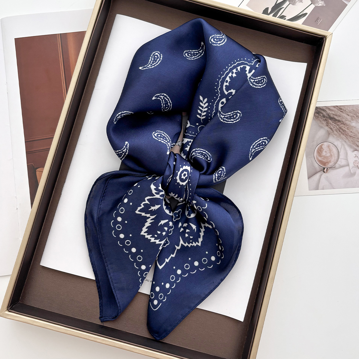 70*70cm Women Summer Luxury Fa - Headband Summer Knit reseña y precio