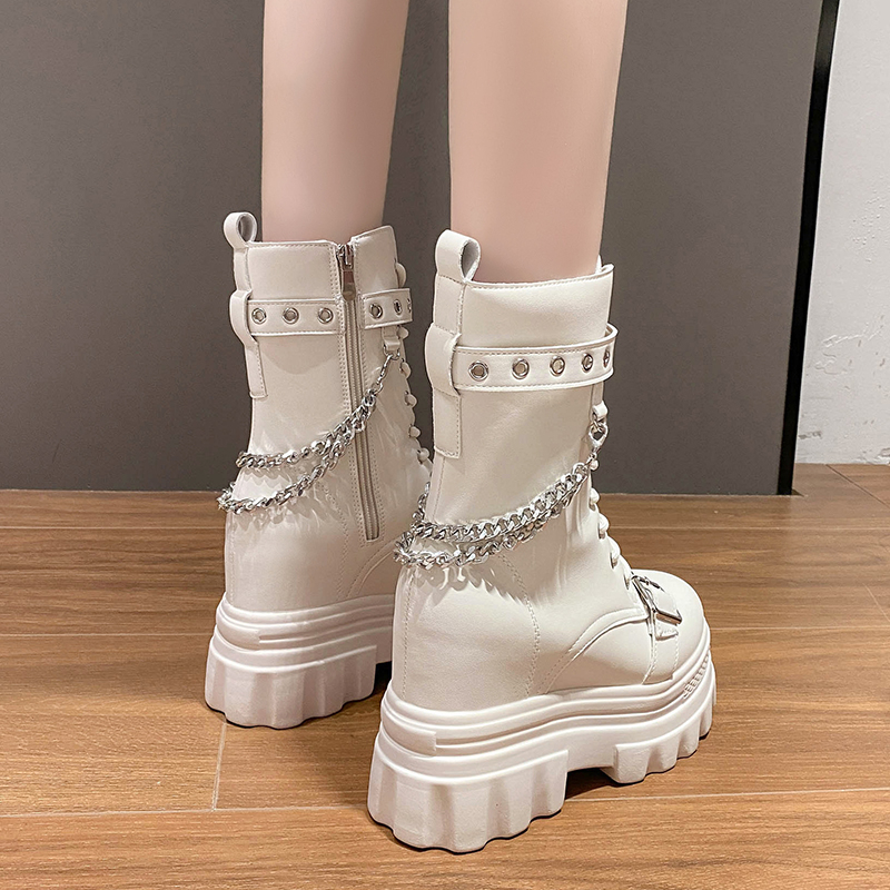 Autumn Thick Heel Ankle Boots  - Wedge Espadrille Women reseña y precio