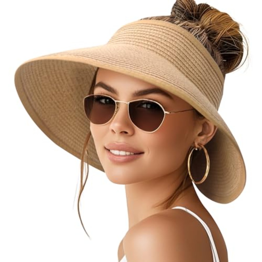 Sun Visor Hats for Women Wide  - Hat Floppy Wide reseña y precio