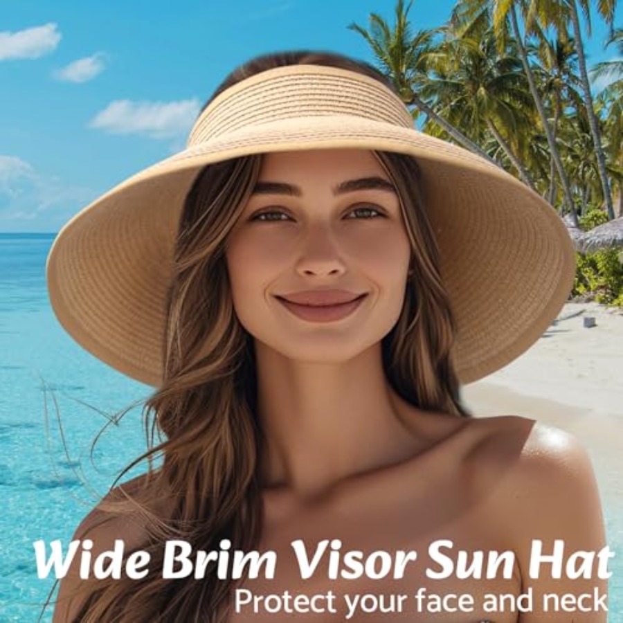Sun Visor Hats for Women Wide  - Hat Floppy Wide reseña y precio