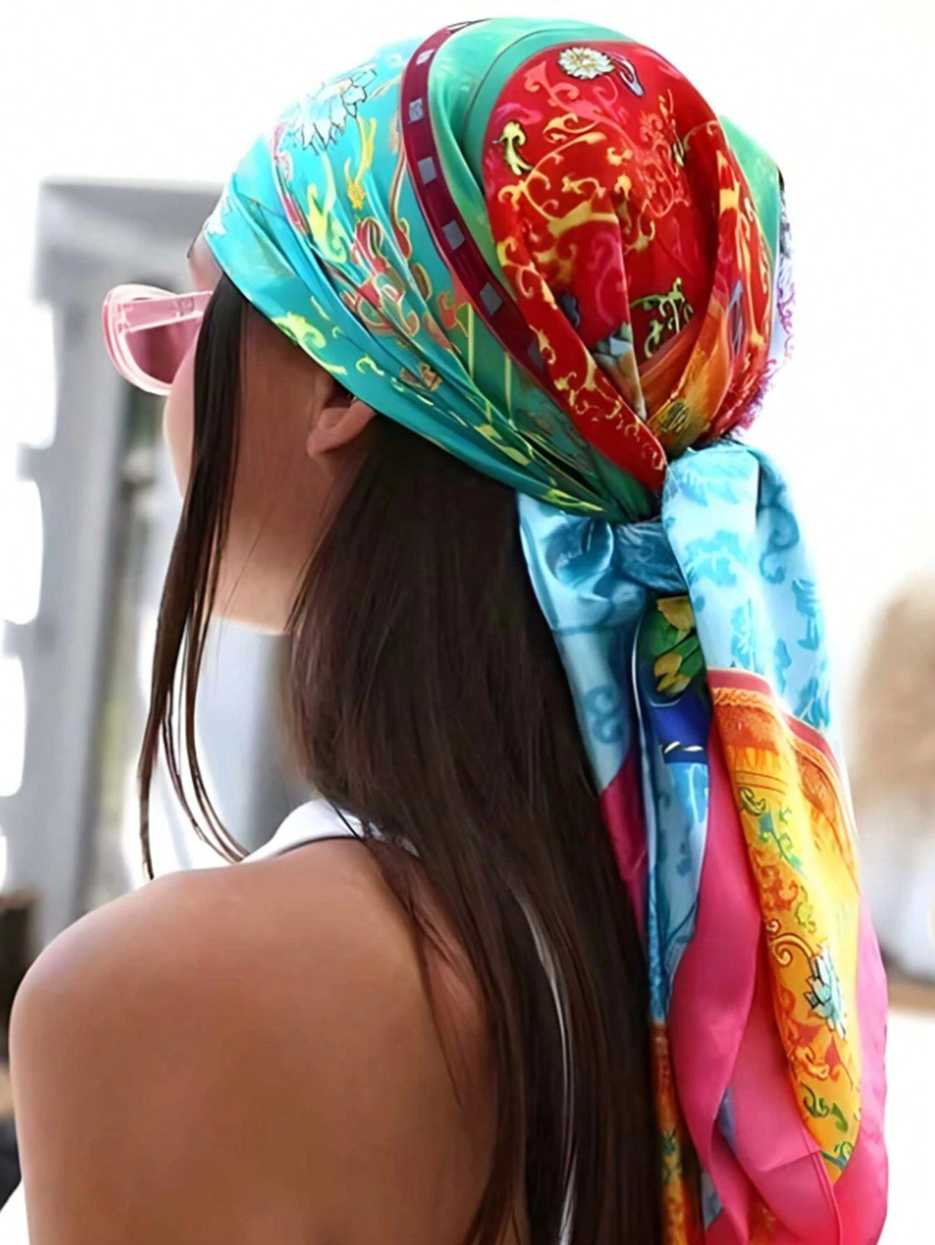 Luxury Brand Silk Satin Square - Headband Summer Knit reseña y precio