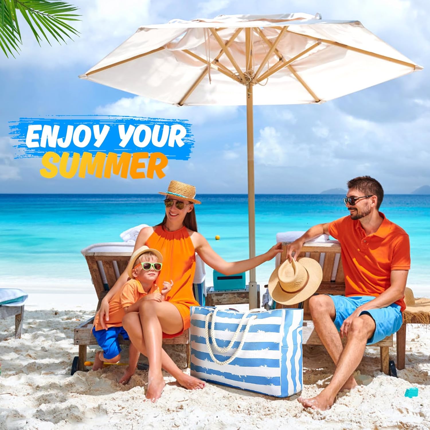 Large Beach Bag for Women & Me - Tote Bag Beach reseña y precio