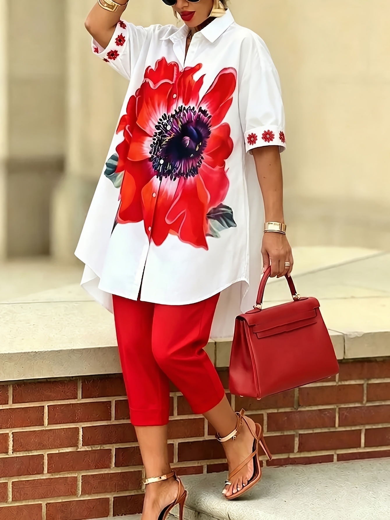 Vintage Women Floral Printed 2 - Romper Floral Print reseña y precio