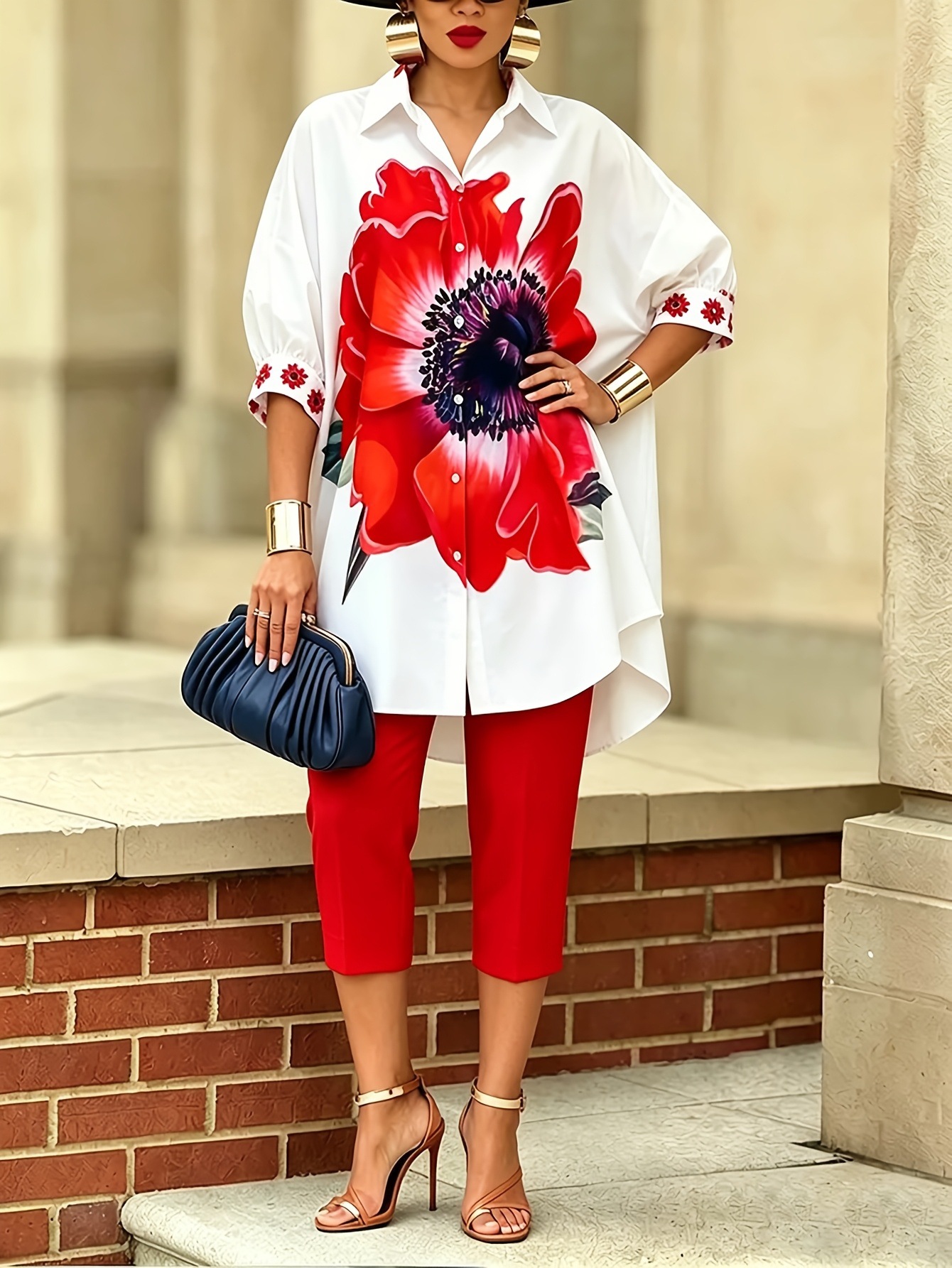 Vintage Women Floral Printed 2 - Romper Floral Print reseña y precio