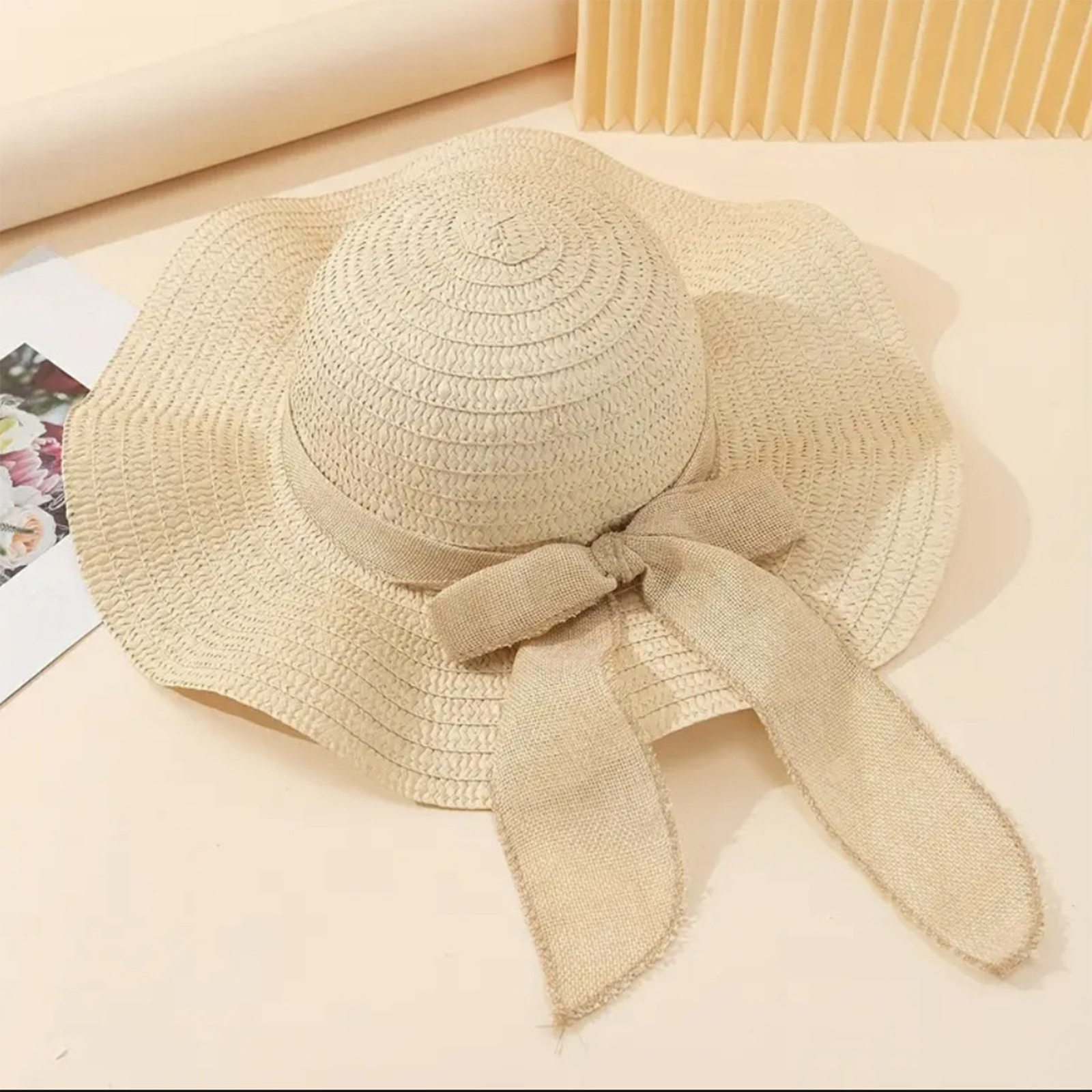 Women Bowknot Sun Hat Wide Bri - Hat Floppy Wide reseña y precio