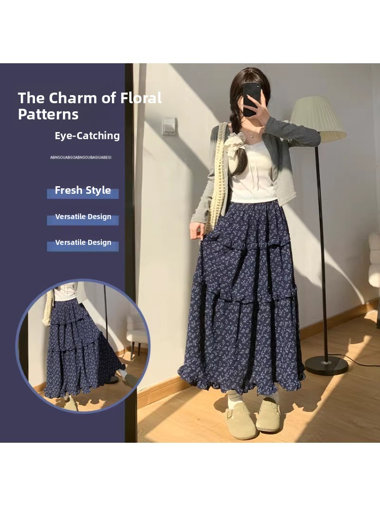 Floral A-Line Midi Skirt Women - Midi Skirt Floral reseña y precio