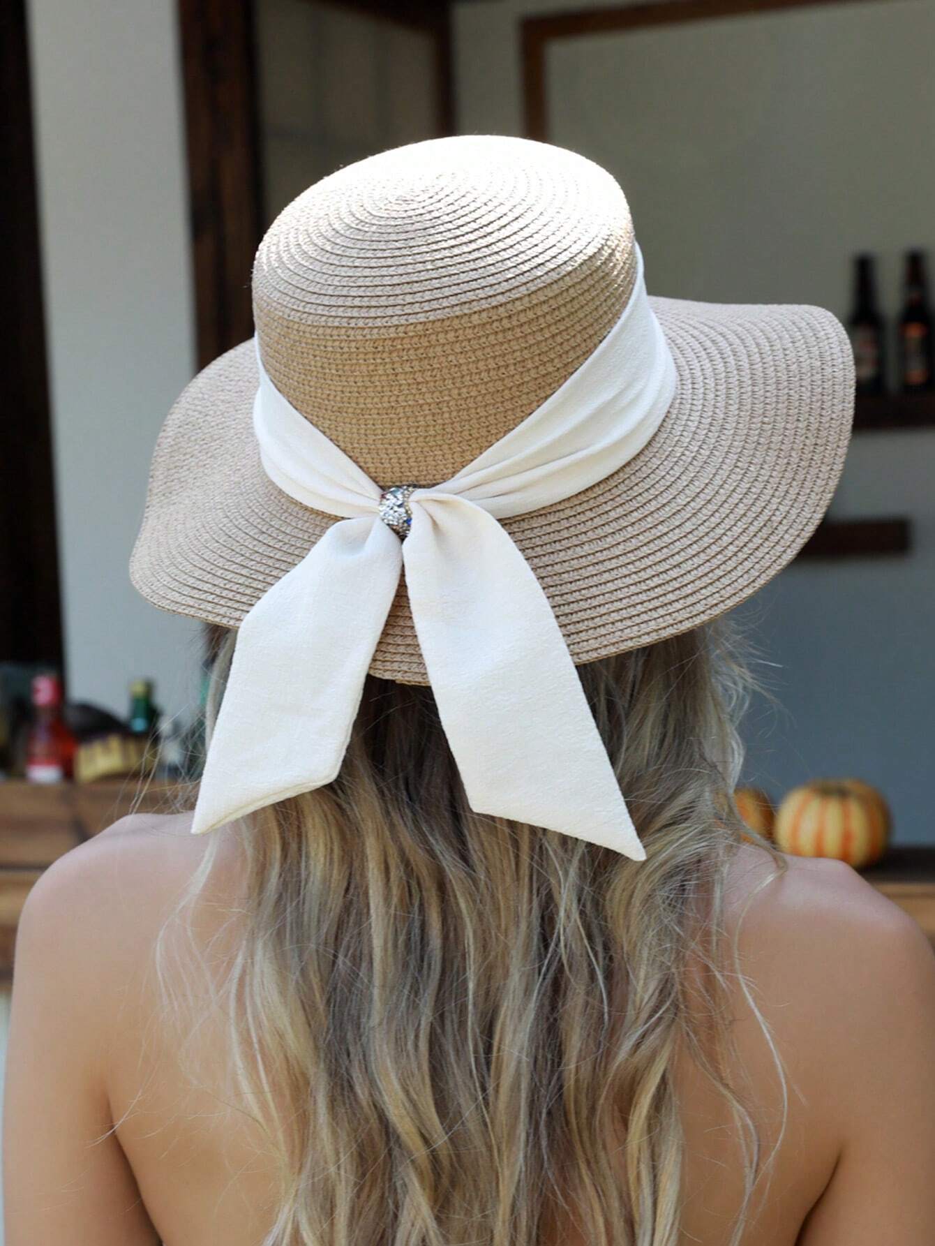 1pc Women Sun Straw Hat Wide B - Hat Floppy Wide reseña y precio