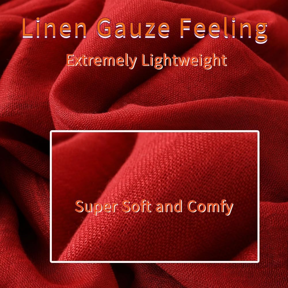 Lightweight Gauze Linen Feelin - Linen Dress Wrap reseña y precio